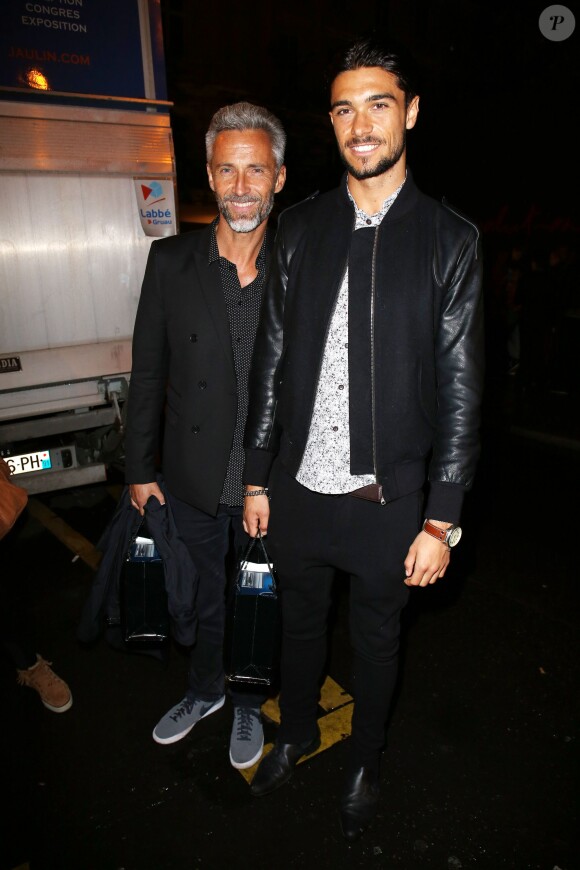 Julien et Benjamin de Secret Story 7 lors de la Vogue Fashion Night Out 2013. Paris, le 17 septembre 2013.