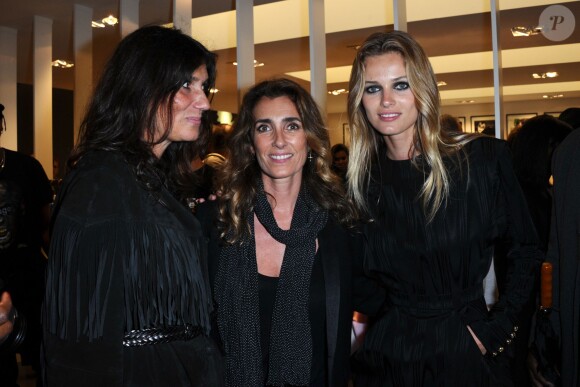 Emmanuelle Alt, Mademoiselle Agnès et Edita Vilkeviciute lors de la Vogue Fashion Night Out 2013. Paris, le 17 septembre 2013.