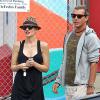 Gwen Stefani enceinte et son mari Gavin Rossdale vont chercher leur fils Zuma à Los Angeles, le 11 septembre 2013.