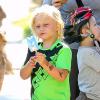 Gwen Stefani, enceinte, a emmené ses enfants Kingston et Zuma dans un parc à Santa Monica, le 15 septembre 2013.