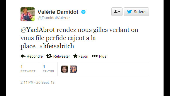 L'hommage de Valérie Damidot à Gilles Verlant, mort à 56 ans le 20 septembre 2013