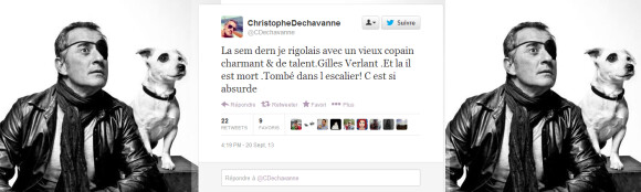 L'hommage de Christophe Dechavanne à Gilles Verlant, mort à 56 ans le 20 septembre 2013