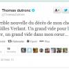 L'hommage de Thomas Dutronc à Gilles Verlant, mort à 56 ans le 20 septembre 2013