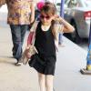 Katie Holmes et sa fille Suri Cruise dans les rues de New York, le 20 septembre 2013.
