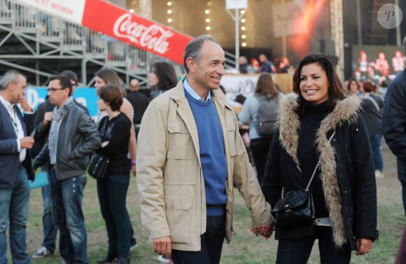 Jean-François Copé et son épouse au festival les Musik'Elles à Meaux le 21 septembre 2013.