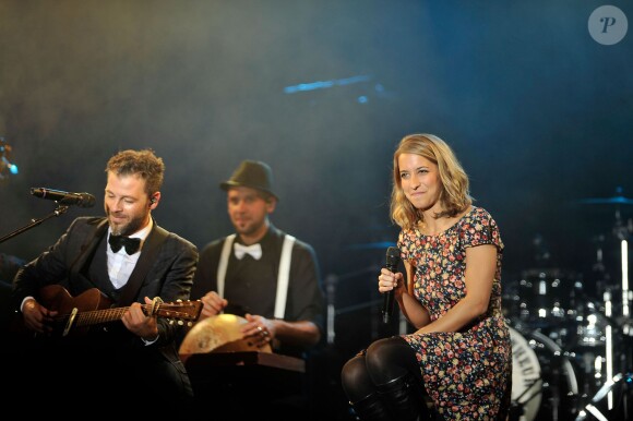 Christophe Maé et Emilie Gassin au festival les Musik'Elles à Meaux le 21 septembre 2013.