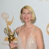 Claire Danes avec son Emmy Award de meilleure actrice à Los Angeles le 22 septembre 2013