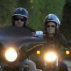 Pink et Carey Hart font une balade à moto dans les rues de Los Angeles, le 22 septembre 2013.