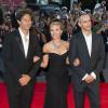Scarlett Johansson, Jonathan Glazer et le producteur James Wilson présentent Under The Skin à Venise le 3 septembre 2013.