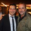 Exclusif - Antoine Dulery et Laurent Gerra pour la présentation de son téléfilm "L'escalier de fer", au Forum de l'image à Paris le 23 septembre 2013