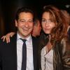 Exclusif - Annelise Hesme et Laurent Gerra pour la présentation de leur téléfilm "L'escalier de fer", au Forum de l'image à Paris le 23 septembre 2013