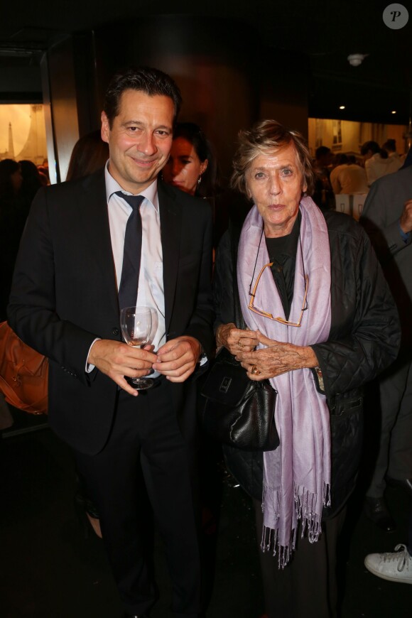 Exclusif - Nelly Caplan et Laurent Gerra lors de la présentation de son téléfilm "L'escalier de fer", au Forum de l'image à Paris le 23 septembre 2013