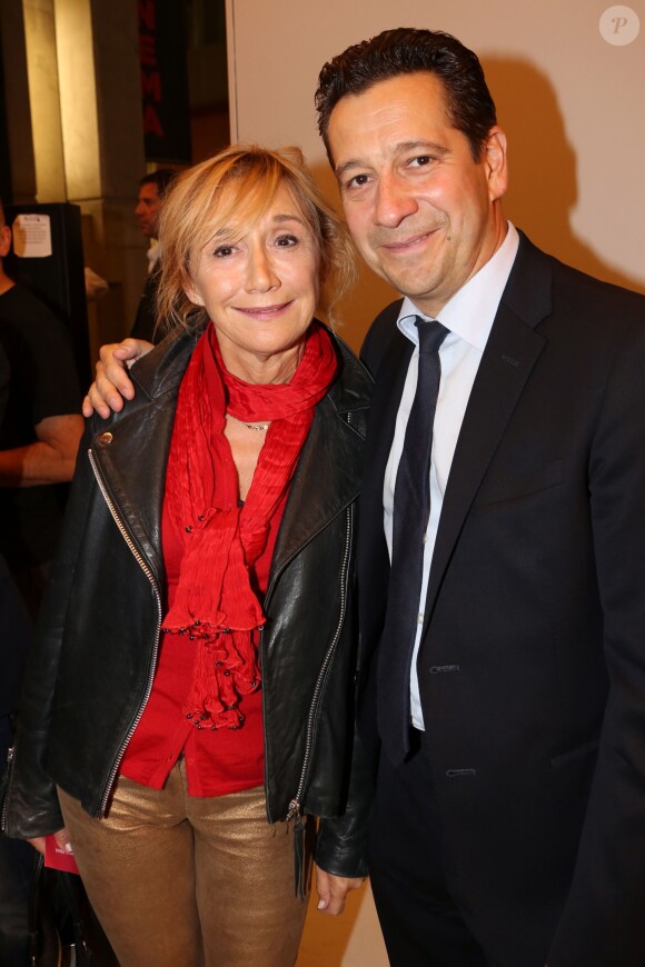 Exclusif - Marie Anne Chazel et Laurent Gerra lors de la présentation de son téléfilm "L'escalier de fer", au Forum de l'image à Paris le 23 septembre 2013