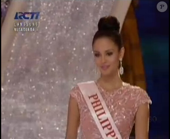 Miss Philippines Megan Young sublime lors de l'élection Miss Monde 2013 le 28 septembre 2013 à Bali