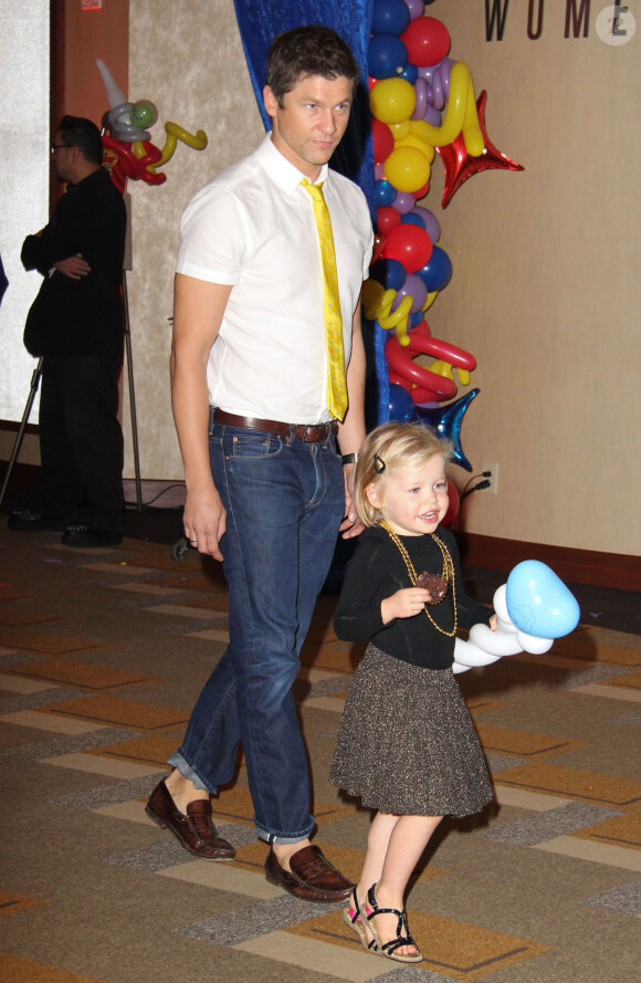 David Burtka et sa fille Harper Grace au spectacle "Disney Junior Live On Tour Pirate & Princess Adventue", à Los Angeles, le 29 septembre 2013.
