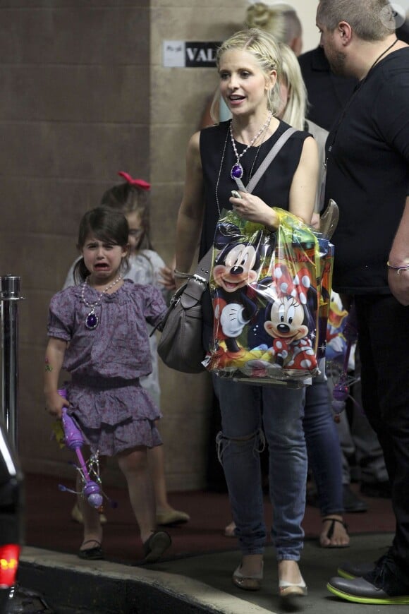 Sarah Michelle Gellar et sa fille Charlotte au spectacle "Disney Junior Live On Tour Pirate & Princess Adventure", à Los Angeles, le 29 septembre 2013.