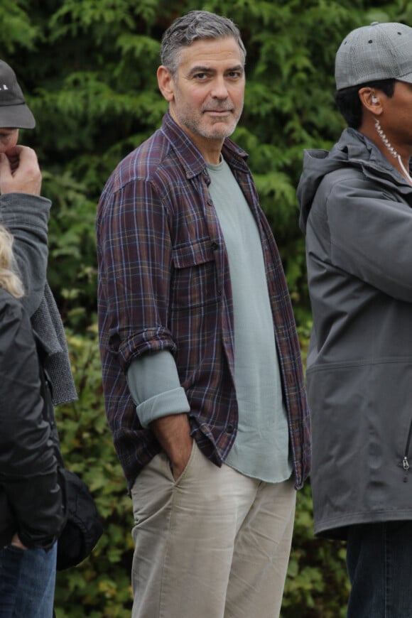 George Clooney sur le tournage du film Tomorrowland à Vancouver au Canada le 16 septembre 2013