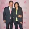 Anne Hidalgo et Henk Van Der Mark (Président de Estée Lauder France) - Soirée "Octobre Rose" organisée par Estée Lauder pour l'association "Le Cancer du Sein, Parlons-en !" à la Conciergerie à Paris, le 30 septembre 2013.