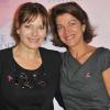Cécilia Hornus (Plus belle la vie) et Marielle Fournier - Soirée "Octobre Rose" organisée par Estée Lauder pour l'association "Le Cancer du Sein, Parlons-en !" à la Conciergerie à Paris, le 30 septembre 2013.