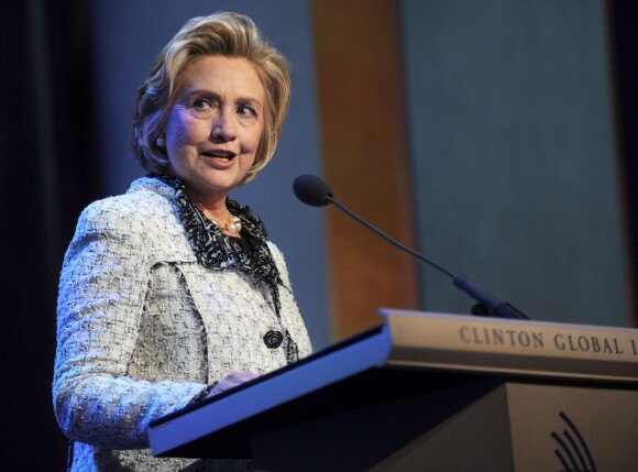 Hillary Clinton lors du Clinton Global Initiative Meeting à New York, le 25 septembre 2013.