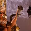 Rihanna sur le tournage du clip de Pour it Up, extrait de son septième album Unapologetic.