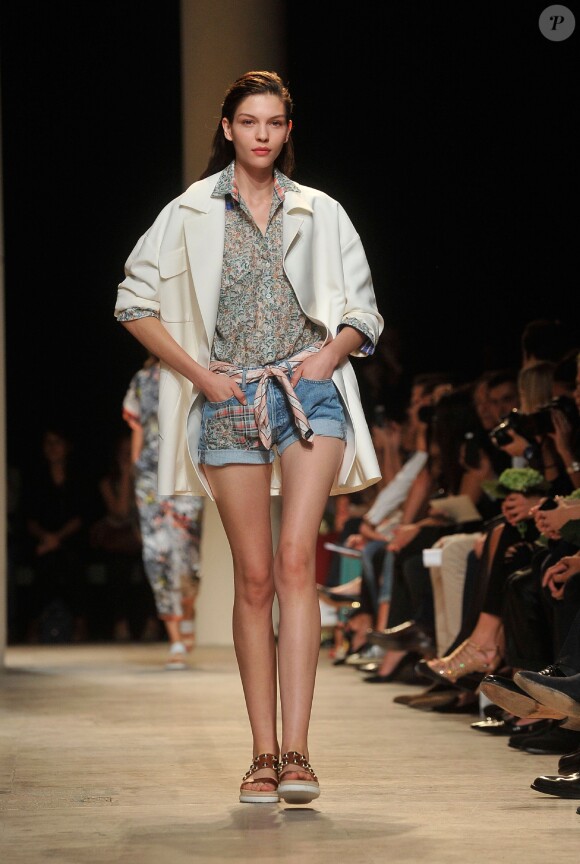 Le défilé Paul & Joe, collection prêt-à-porter printemps-été 2014, au Palais de Tokyo à Paris, le 1er octobre 2013.