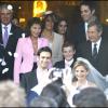 Mariage de Jeanne-Marie Martin avec Rallon Gurvan à Neuilly avec Nicolas Sarkozy et Cécilia