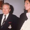 Jacques Martin et son ex-femme Cécilia Attias en 1987