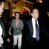Soirée au Fouquet's avec Nicolas Sarkozy et Cécilia le 7 mai 2007 à Paris. 