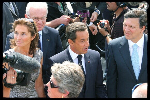 Cécilia et Nicolas Sarkozy à Paris le 14 juillet 2007.