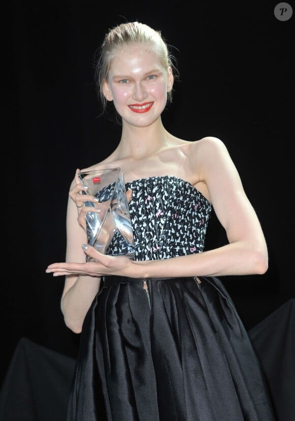 Anna Martynova au Prix d'excellence de la mode 2013 du magazine Marie Claire au Palais de Tokyo à Paris le 2 octobre 2013.
