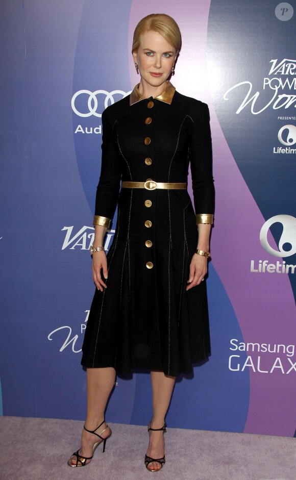 Nicole Kidman assise à la 5e édition de la soirée Variety's Power Of Women. Beverly Hills, le 4 octobre 2013.