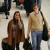 Pippa Middleton de retour d'un week-end de chasse en Ecosse, à l'aéroport Heathrow de Londres avec son boyfriend Nico Jackson le 6 octobre 2013