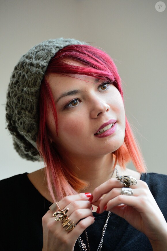 Sophie-Tith lors de la conférence de presse de Nouvelle Star 2014 le 7 octobre 2013 à Paris