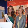 Sylvie Tellier et Hinarani de Longeaux, 1re dauphine Miss France 2013, à Paris, le 25 septembre 2013.