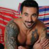 Ezequiel Pocho Lavezzi et l'actrice Calu Rivero à Buenos Aires, le 30 mai 2013