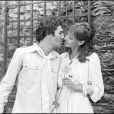 Les mariés Anna Karina et Daniel Duval en 1978
