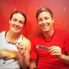 Sarah Huffman et son épouse Abby Wambach