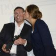 Pierre Vercruysse et Maud Fontenoy lors de la remise des trophées de la 20ème édition des Trophées Epona à Cabourg, le 12 octobre 2013