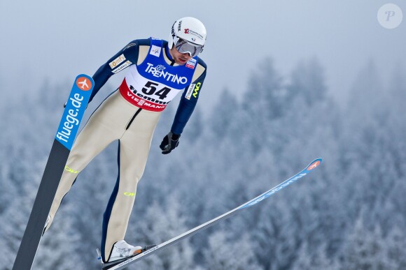 Jason Lamy-Chappuis décroche l'or sur 10 km à Val di Fiemme le 22 février 2013 après son saut sur tremplin normal