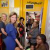 Valérie Trierweiler, lors d'une visite à l'hôpital pour enfants de Natalspruit à Johannesburg, le 14 octobre 2013