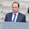 Francois Hollande - Sortie des obseques de Patrice Chereau en l'eglise Saint-Sulpice a Paris. Le 16 octobre 2013 16/10/2013 - Paris