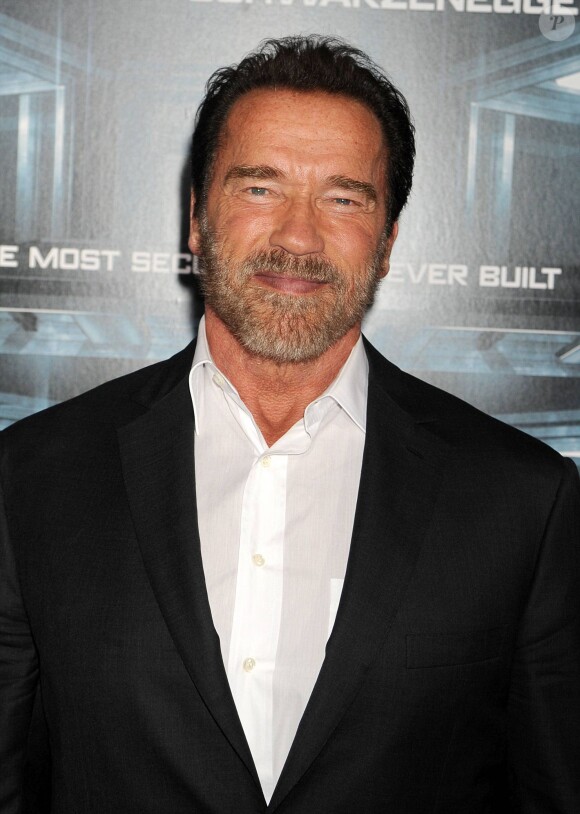 Arnold Schwarzenegger à la première du film Evasion (The Escape Plan) à New York le 15 octobre 2013.