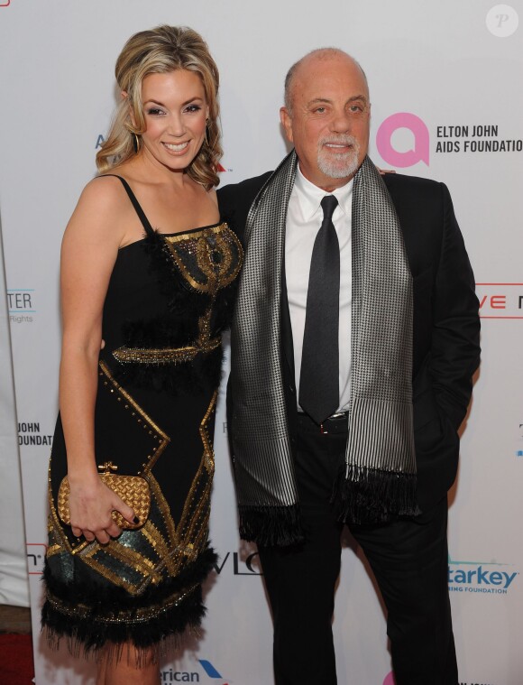 Billy Joel et Alexis Broderick à la 12e soirée Elton John AIDS Foundation au restaurant Cipriani de New York, le 15 octobre 2013.