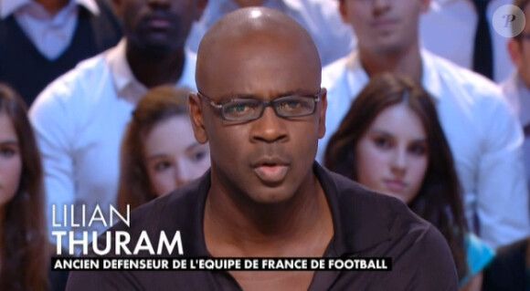 Lilian Thuram s'exprime pour la première fois depuis sa rupture avec Karine Le Marchand, qui a fait couler beaucoup d'encre, sur le plateau du Grand Journal de Canal + le 17 octobre 2013