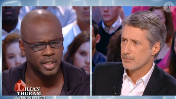 Lilian Thuram s'exprime pour la première fois depuis sa rupture avec Karine Le Marchand, qui a fait couler beaucoup d'encre, sur le plateau du Grand Journal de Canal + le 17 octobre 2013