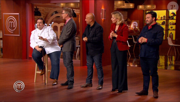 Les jurés et Philippe Conticini dans Masterchef 4, épisode du vendredi 18 octobre 2013 sur TF1.