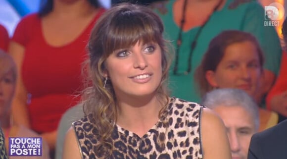 Laetitia Milot sur le plateau de "Touche pas à mon poste". Le 17 octobre 2013.