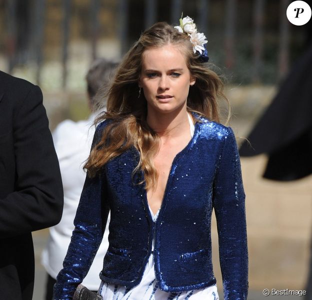 Cressida Bonas, petite amie du prince Harry, au mariage de Thomas van Straubenzee et Lady Melissa Percy le 22 juin 2013