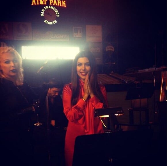Kourtney Kardashian à l'AT&T Park de San Francisco, le 21 octobre 2013.